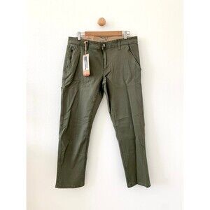 Weatherproof Green Vintage Straight Fit Chino Pants W34 x L30 34x30